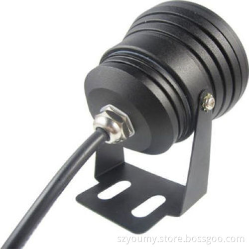 10W 12V underwater Cool white IP68 fountain pool Lamp, silver or black cover body